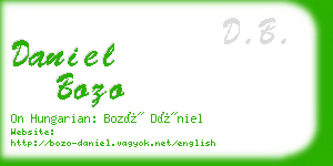 daniel bozo business card
